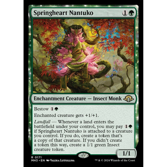 Springheart Nantuko, 171, rare, Magic: The Gathering, Modern Horizons 3