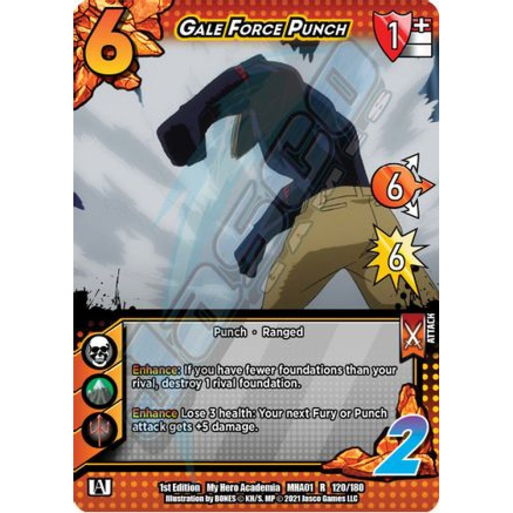 Gale Force Punch, 120/180, R, UniVersus, MHA01 My Hero Academia
