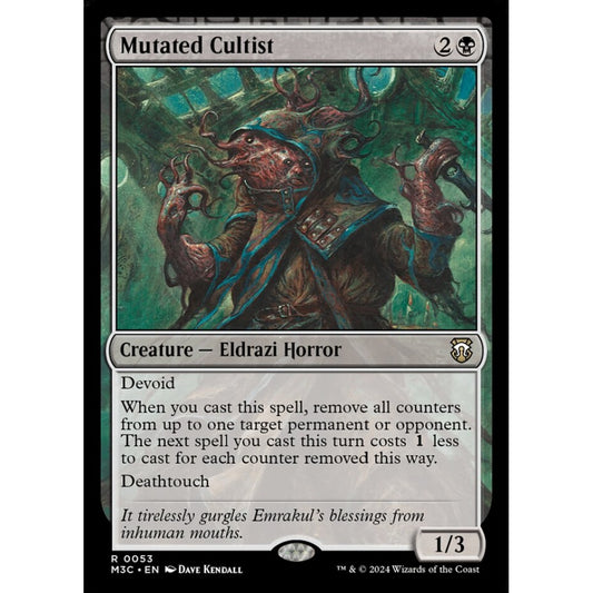 Mutated Cultist, 53, rare, Magic: The Gathering, Modern Horizons 3