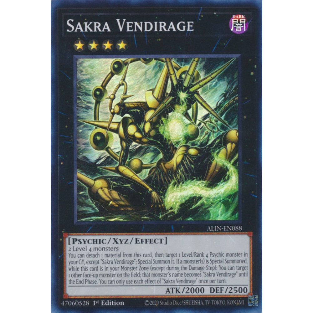 Sakra Vendirage ALIN-EN088 Super Super Rare Yu-Gi-Oh Alliance Insight in Art