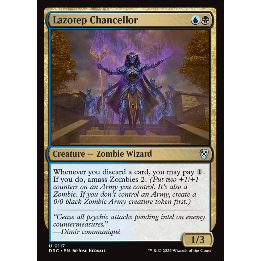 Lazotep Chancellor, 117, uncommon, Magic: The Gathering, Aetherdrift Commander