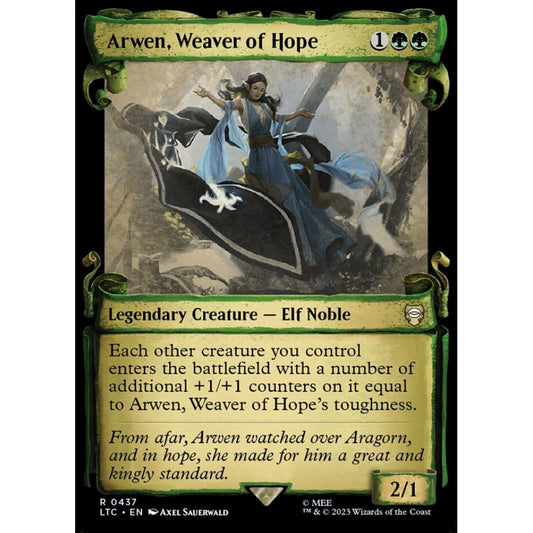 Arwen, Weaver of Hope, rare, 437, Magic the Gathering, Tales of Middle-earth Commander