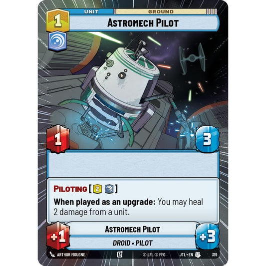 Astromech Pilot, U, JTL 319) Hyperspace, Star Wars Unlimited