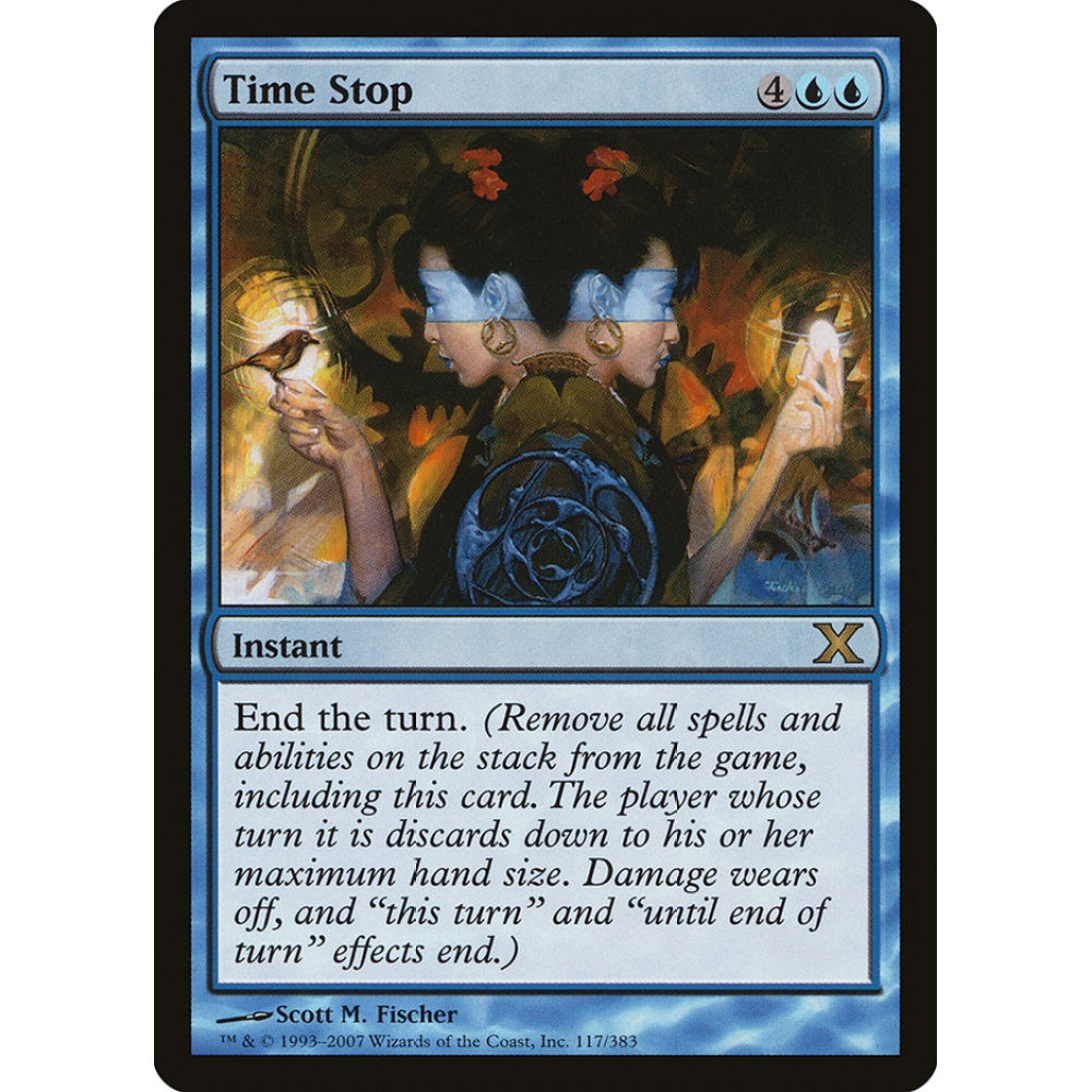 Time Stop rare 117 Magic the Gathering Tenth Edition