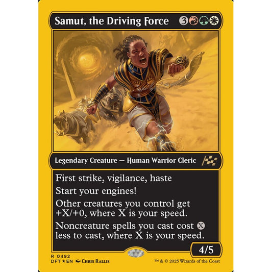 Samut, the Driving Force, 492, rare, Magic: The Gathering, Aetherdrift