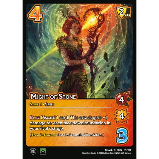 Might of Stone, 69/211, CR02, Universus, Critical Role: Heroes Of Exandria, Attack, R