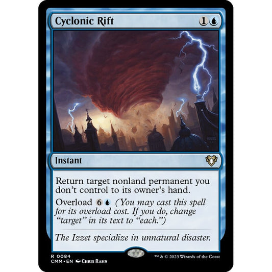 Cyclonic Rift rare 84 Magic the Gathering Commander Masters