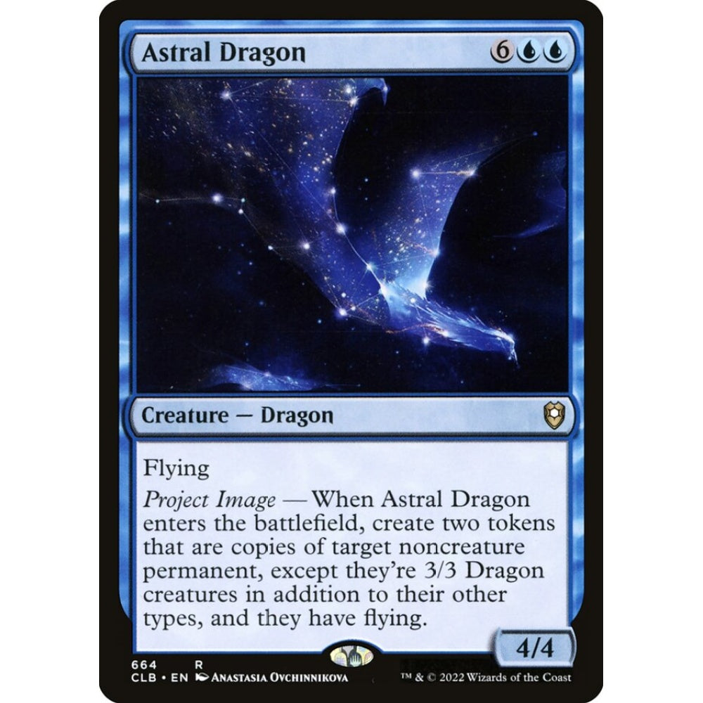 Astral Dragon rare 664 Magic the Gathering Commander Legends: Battle for Baldur's Gate