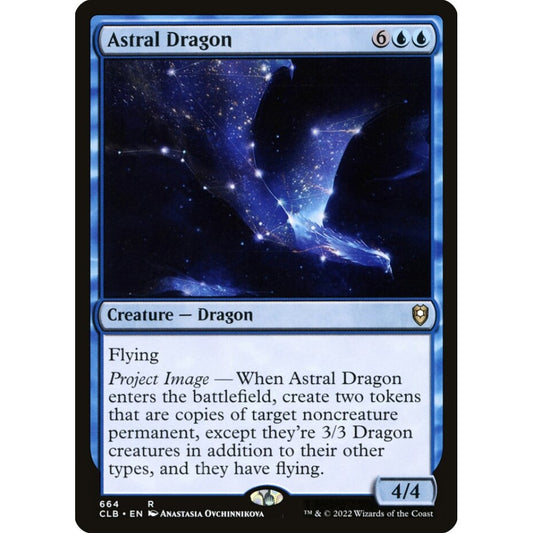 Astral Dragon rare 664 Magic the Gathering Commander Legends: Battle for Baldur's Gate