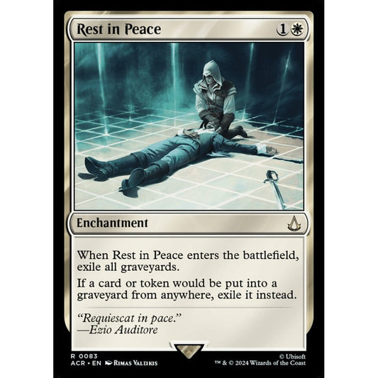 Rest in Peace rare 83 Magic the Gathering Assassin's Creed