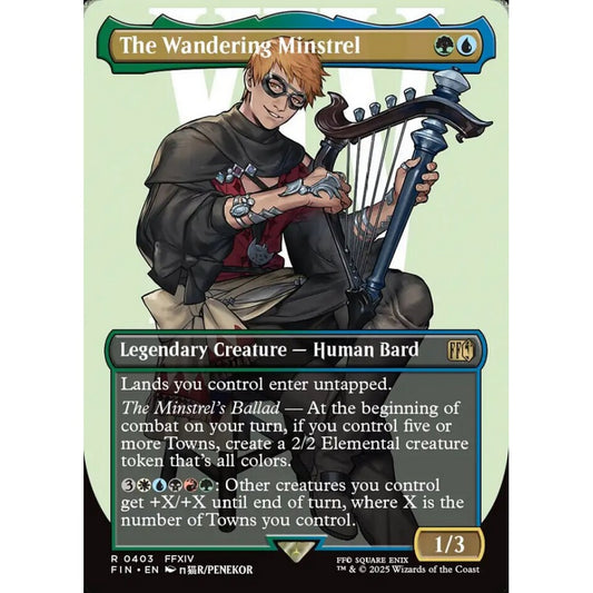 The Wandering Minstrel rare 403 Magic the Gathering Final Fantasy