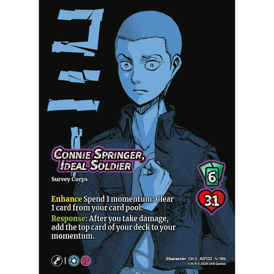 Connie Springer, Ideal Soldier, 4/186, AOT02, Universus, Attack on Titan: Origins of Power, Character, CH-C