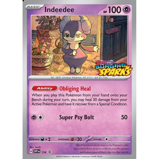 Indeedee Promo 154 Pokemon Card Game Scarlet & Violet Promos