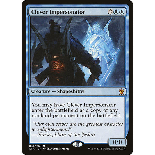 Clever Impersonator mythic 34 Magic the Gathering Khans of Tarkir