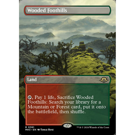 Wooded Foothills, 361, rare, Magic: The Gathering, Modern Horizons 3