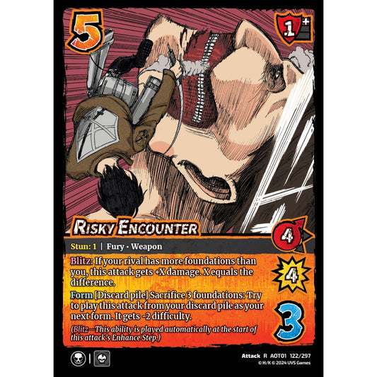 Risky Encounter, 122/297, R, UniVersus, Attack on Titan: Battle for Humanity