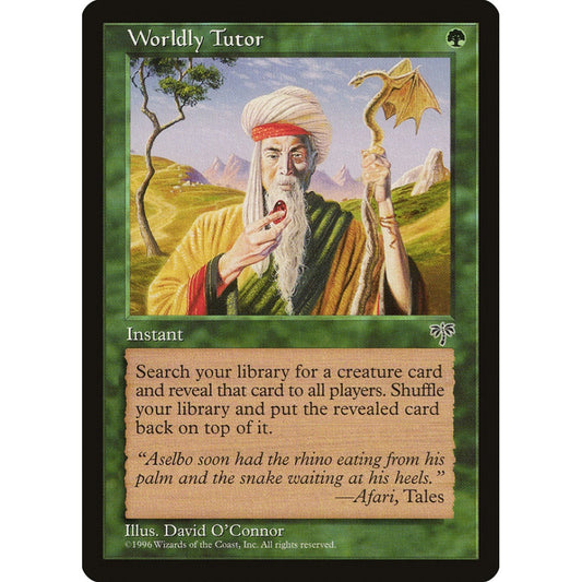 Worldly Tutor uncommon 255 Magic the Gathering Mirage