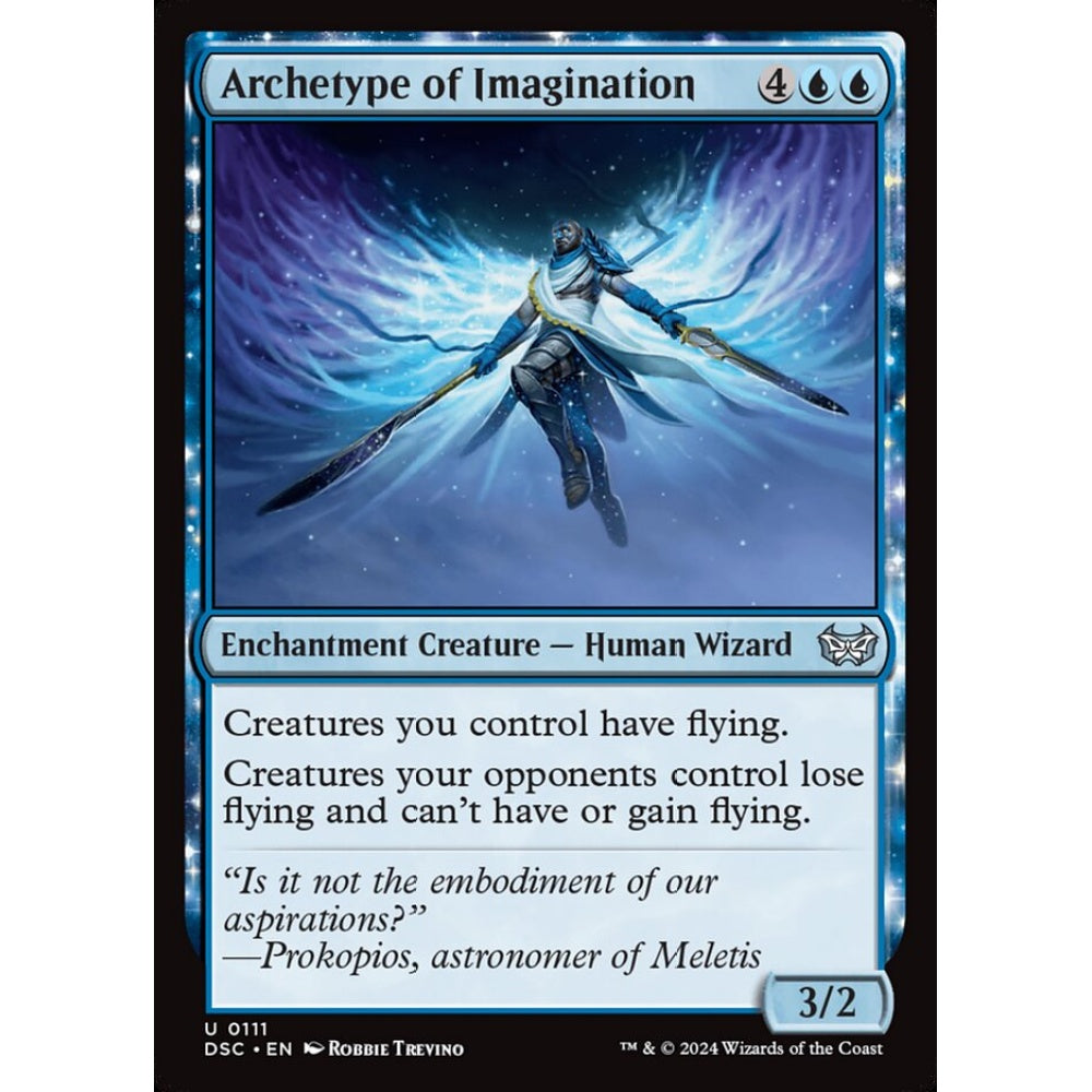 Archetype of Imagination, 111, uncommon, Magic: The Gathering, Duskmourn: House of Horror