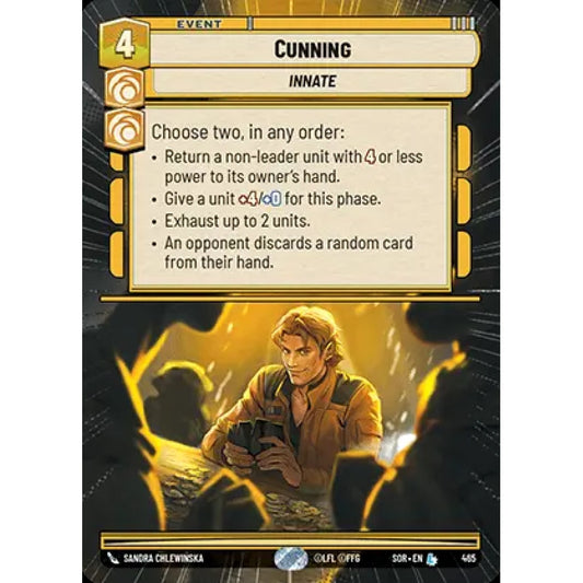 Cunning, 465, L, Star Wars Unlimited, Sparks Of Rebellion