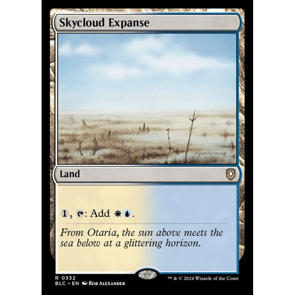 Skycloud Expanse, 332, rare, Magic: The Gathering, Bloomburrow