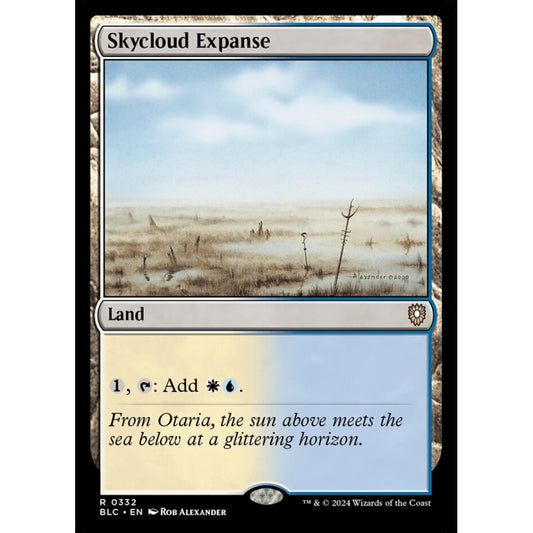 Skycloud Expanse, 332, rare, Magic: The Gathering, Bloomburrow