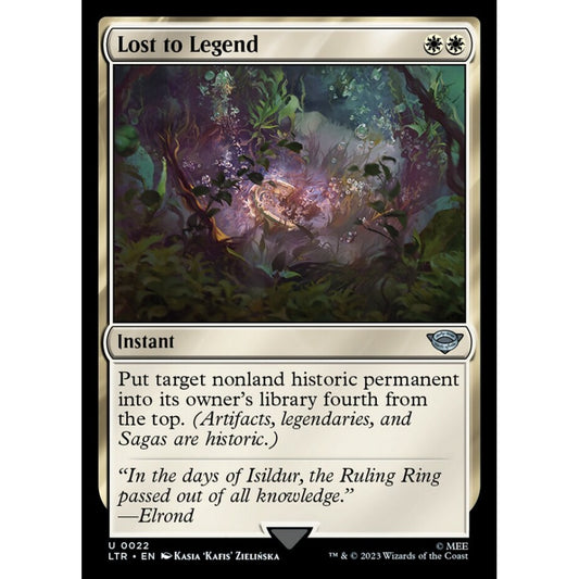 Lost to Legend, uncommon, 22, Magic the Gathering, The Lord of the Rings: Tales of Middle-earth