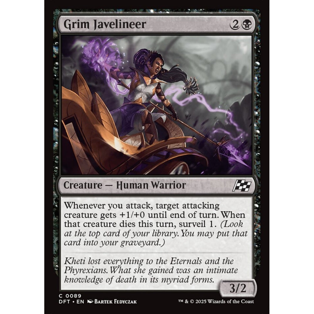 Grim Javelineer, 89, common, Magic: The Gathering, Aetherdrift