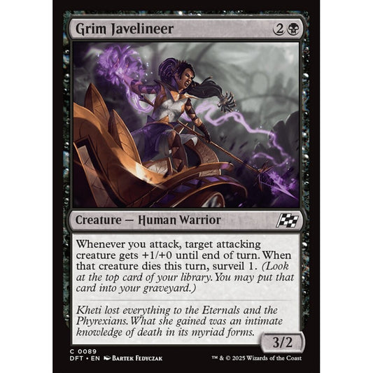 Grim Javelineer, 89, common, Magic: The Gathering, Aetherdrift