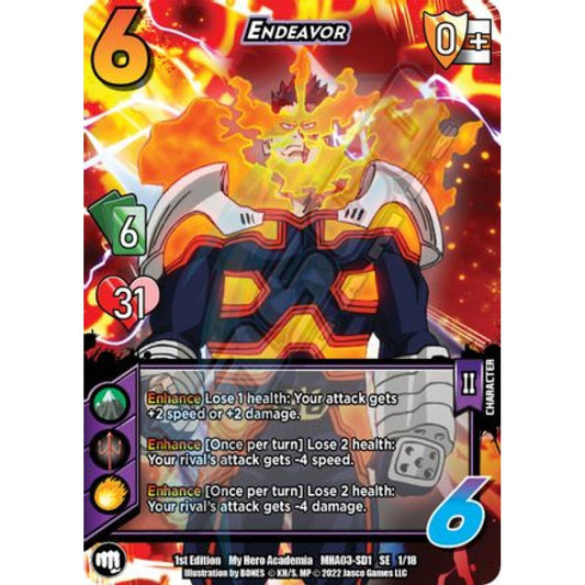 Endeavor, 1/18, SE, UniVersus, MHA03 Heroes Clash