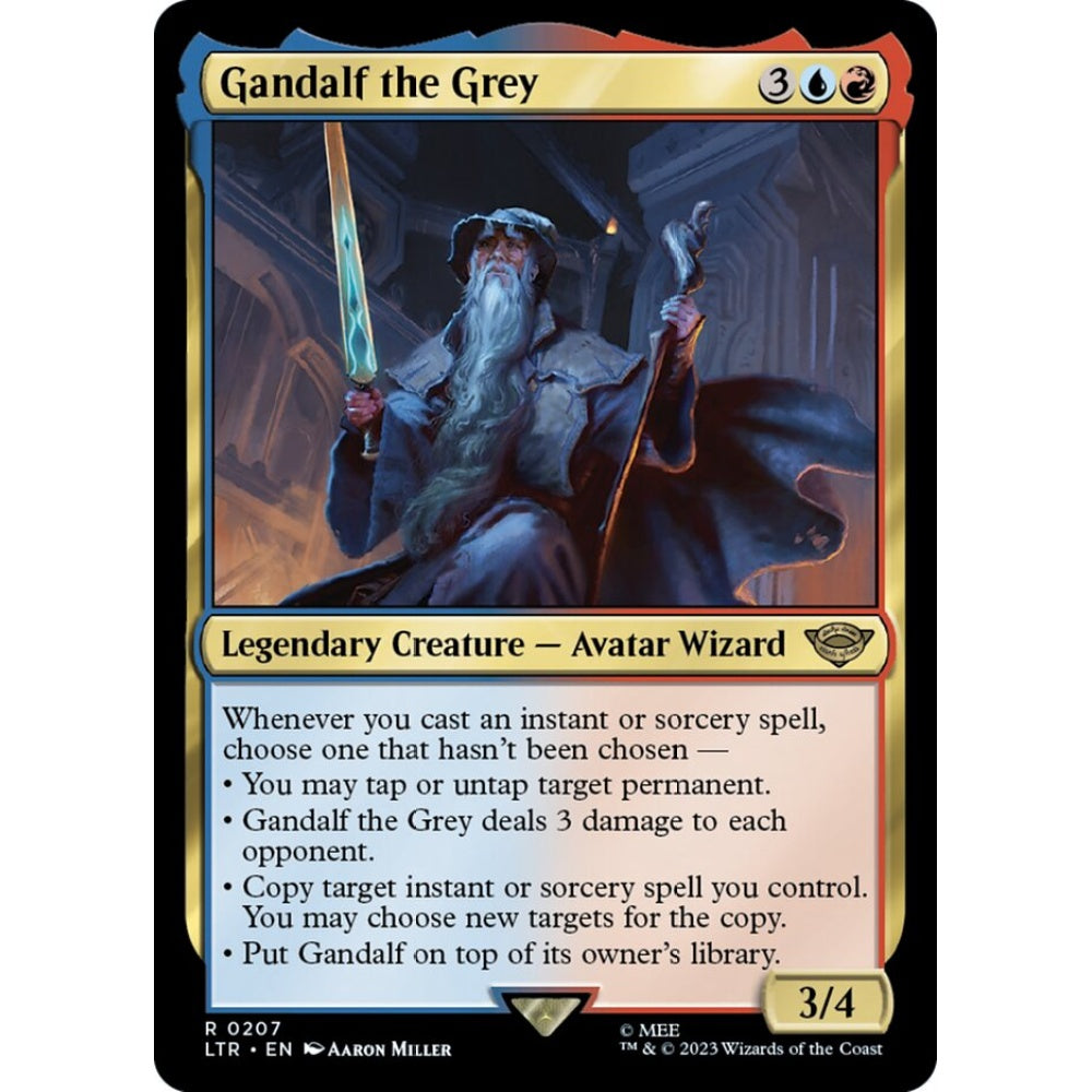 Gandalf the Grey, rare, 207, Magic the Gathering, The Lord of the Rings: Tales of Middle-earth