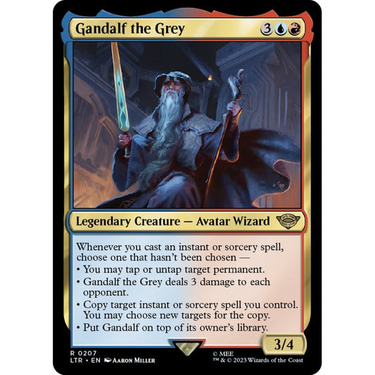 Gandalf the Grey, rare, 207, Magic the Gathering, The Lord of the Rings: Tales of Middle-earth