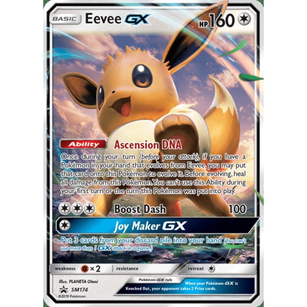 Eevee-GX Black Star Promo SM174 Pokemon Card Game Sun & Moon Promos
