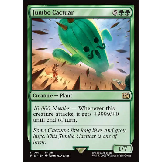 Jumbo Cactuar rare 191 Magic the Gathering Final Fantasy