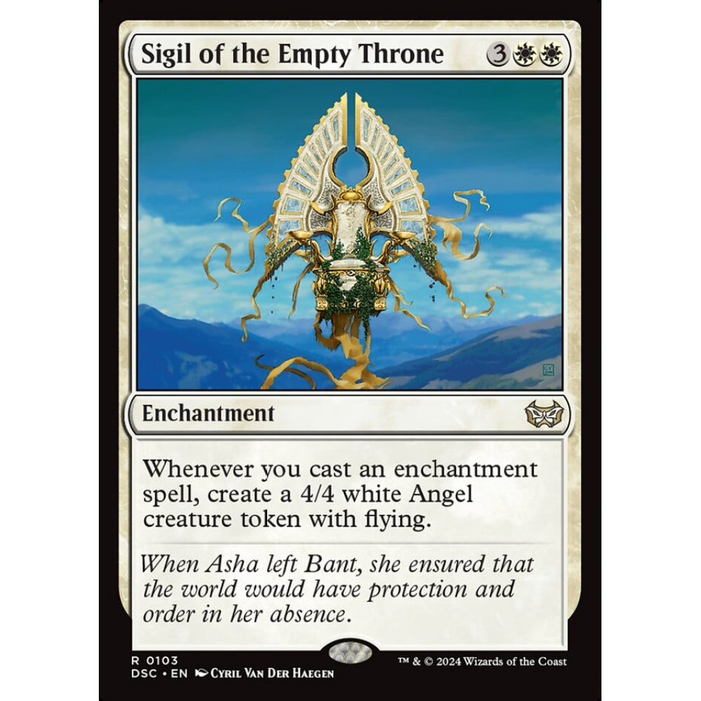 Sigil of the Empty Throne, 103, rare, Magic: The Gathering, Duskmourn: House of Horror