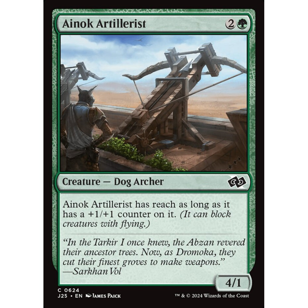 Ainok Artillerist, 624, common, Magic: The Gathering, Foundations Jumpstart