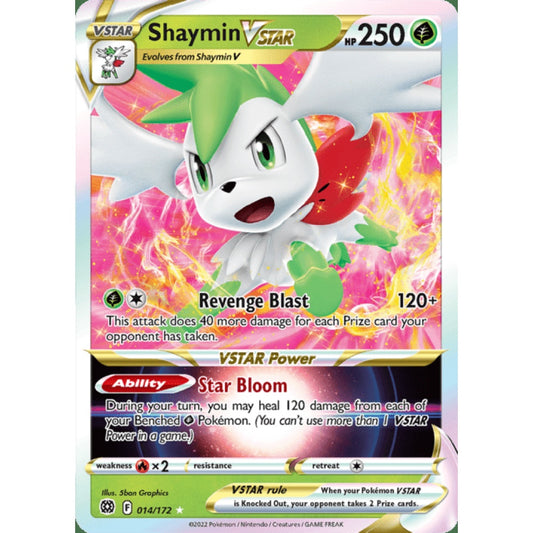 Shaymin VSTAR Ultra Rare 014/172 Pokemon Card Game Brilliant Stars