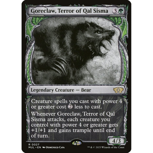Goreclaw, Terror of Qal Sisma rare 27 Magic the Gathering Multiverse Legends