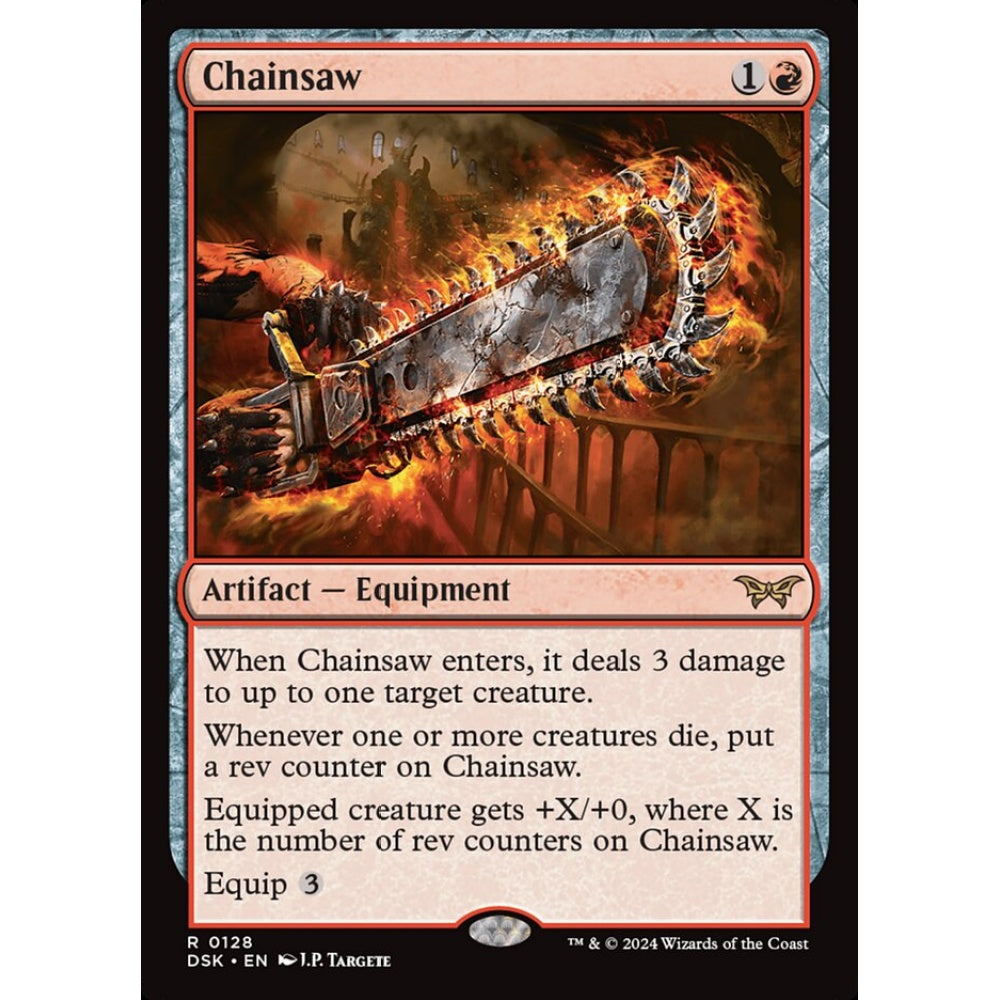 Chainsaw, 128, rare, Magic: The Gathering, Duskmourn: House of Horror