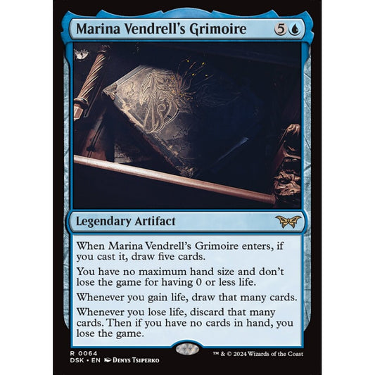 Marina Vendrell's Grimoire, 64, rare, Magic: The Gathering, Duskmourn: House of Horror