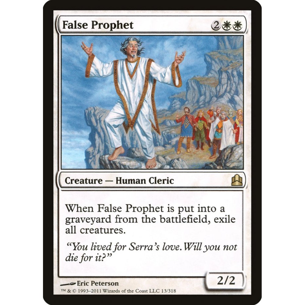 False Prophet rare 13 Magic the Gathering Commander 2011