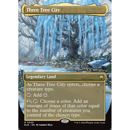 Three Tree City, 340, rare, Magic: The Gathering, Bloomburrow
