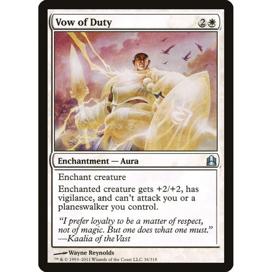 Vow of Duty uncommon 36 Magic the Gathering Commander 2011