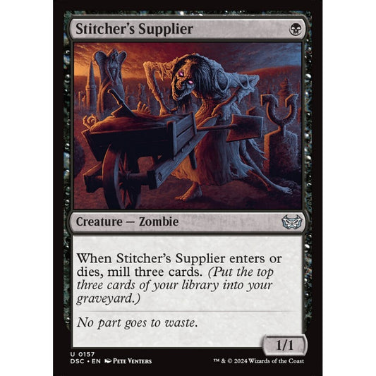 Stitcher's Supplier, 157, uncommon, Magic: The Gathering, Duskmourn: House of Horror