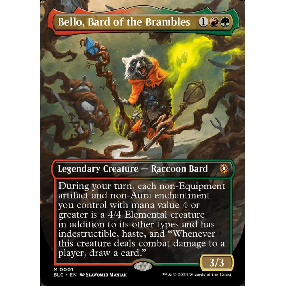 Bello, Bard of the Brambles, 1, mythic, Magic: The Gathering, Bloomburrow