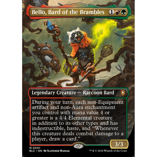 Bello, Bard of the Brambles, 1, mythic, Magic: The Gathering, Bloomburrow