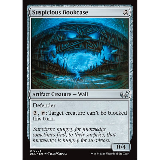 Suspicious Bookcase, 95, uncommon, Magic: The Gathering, Duskmourn: House of Horror
