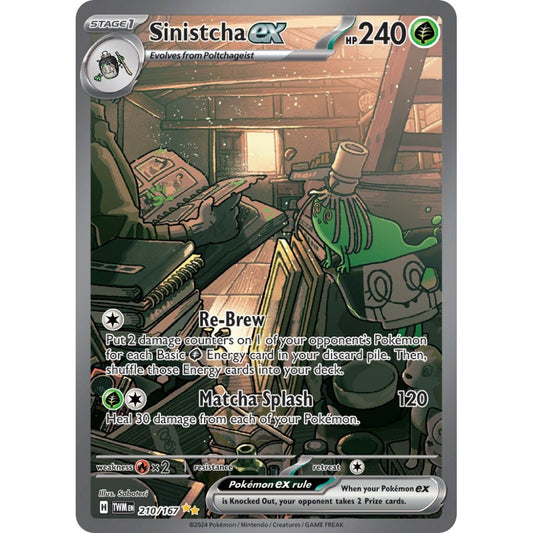 Sinistcha ex Special Illustration Rare 210/167 Pokemon Card Game Twilight Masquerade