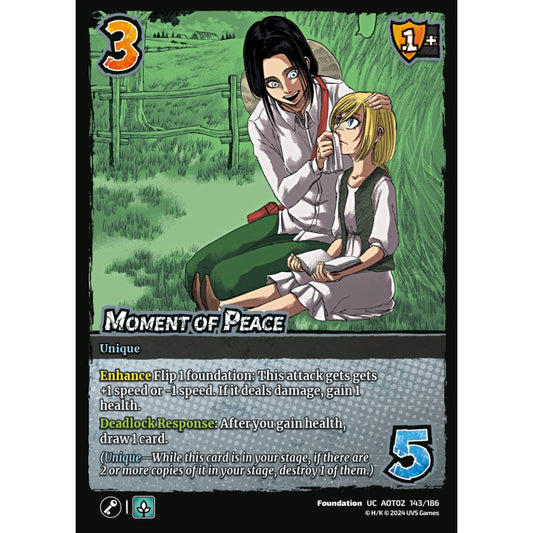 Moment of Peace, 143/186, AOT02, Universus, Attack on Titan: Origins of Power, Foundation, UC
