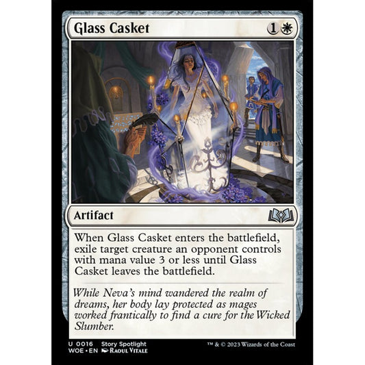 Glass Casket, uncommon, 16, Magic the Gathering, Wilds of Eldraine