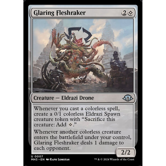 Glaring Fleshraker, 7, uncommon, Magic: The Gathering, Modern Horizons 3